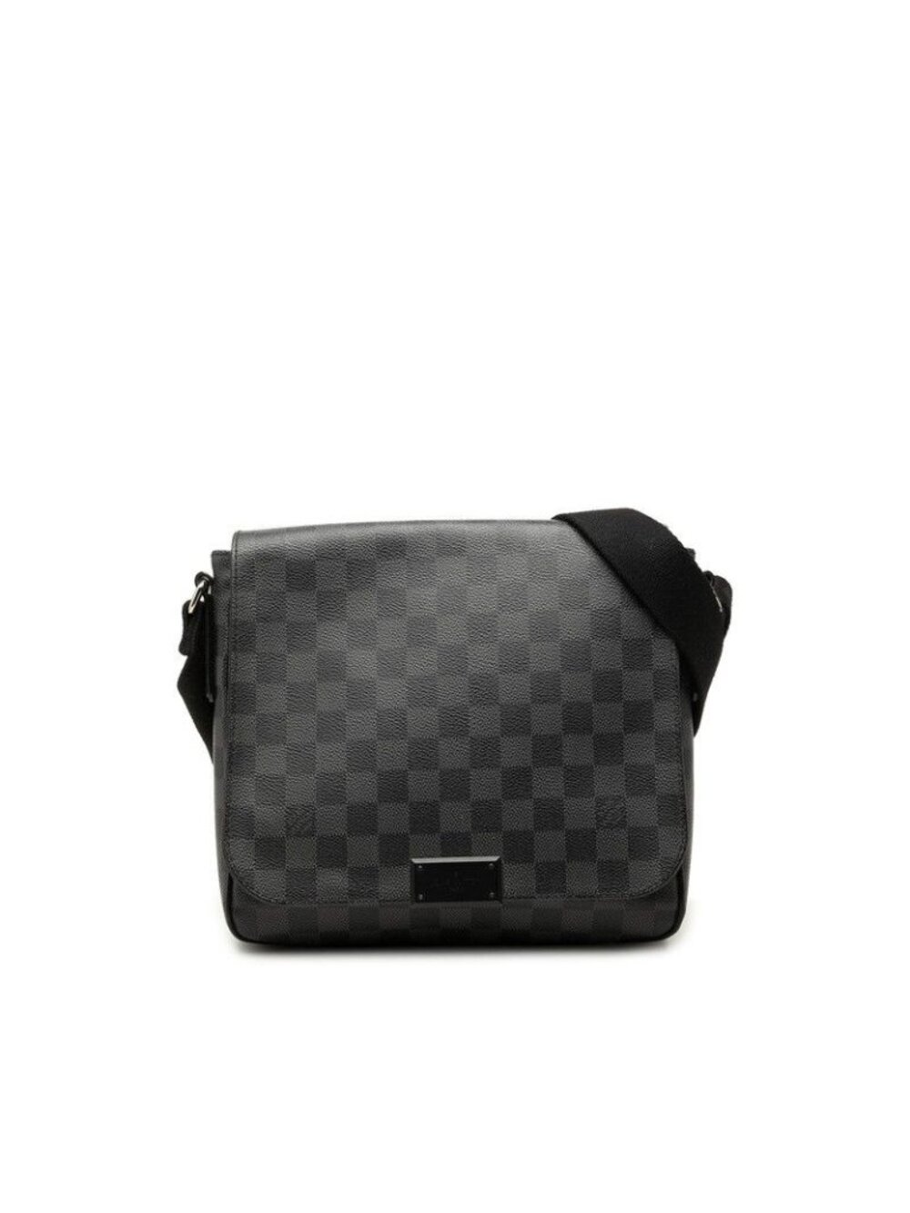 Louis Vuitton Damier Graphite District PM Crossbody Shoulder Bag Black
